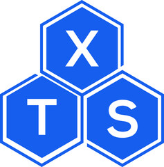 Obraz premium XTS letter logo design on White background. XTS creative initials letter logo concept. XTS letter design. 