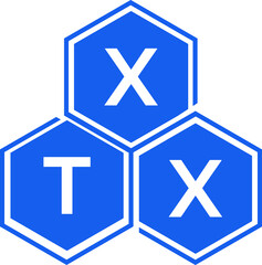 XTX letter logo design on White background. XTX creative initials letter logo concept. XTX letter design. 