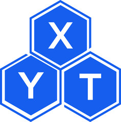 Obraz premium XYT letter logo design on White background. XYT creative initials letter logo concept. XYT letter design. 