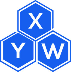 Fototapeta premium XYW letter logo design on White background. XYW creative initials letter logo concept. XYW letter design. 