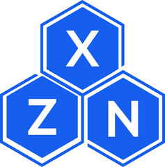 XZN letter logo design on White background. XZN creative initials letter logo concept. XZN letter design. 
