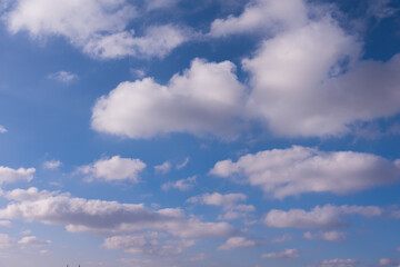 blue sky with clouds