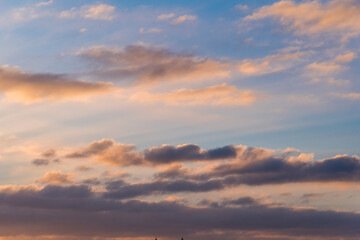 sunset in the clouds