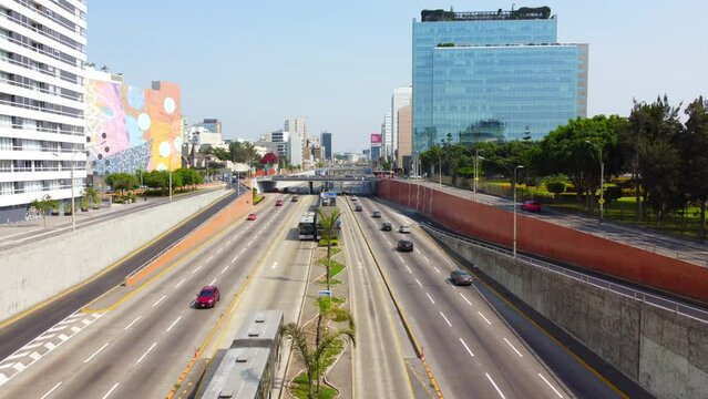 Expressway Luis Bedoya Reyes in the city of Lima, Peru