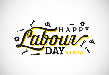 Happy Labour Day 2022 Vector. 1st May International Labour Day.