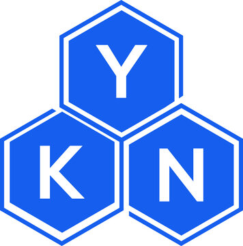 YKN letter logo design on White background. YKN creative initials letter logo concept. YKN letter design. 
