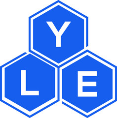 YLE letter logo design on White background. YLE creative initials letter logo concept. YLE letter design. 
