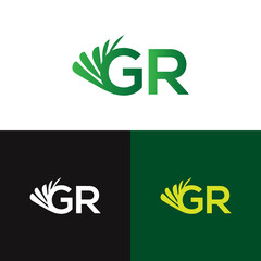 initial letter GR logotype. vector logo for business and company identity.
