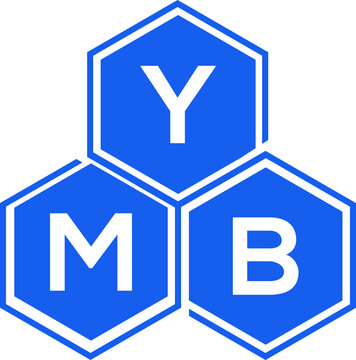 YMB letter logo design on White background. YMB creative initials letter logo concept. YMB letter design. 
