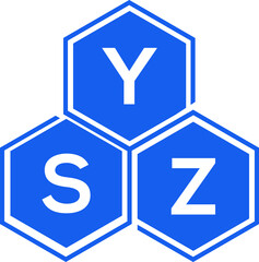 YSZ letter logo design on White background. YSZ creative initials letter logo concept. YSZ letter design. 
