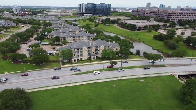 Irving, Texas, Las Colinas, Amazing Landscape, Aerial Flying