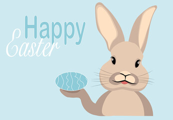 easter bunny with egg