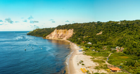 Imagem aérea Gamboa do Morro de São Paulo, Ilha de Tinharé, Cairu, Bahia, Brasil
