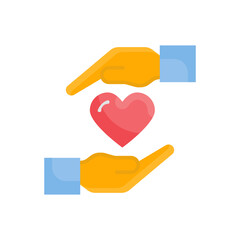 Humanitarian Vector Flat Icon design illustration. EPS 10 File on White background