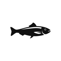 salmon silhouette vector design
for logo icon