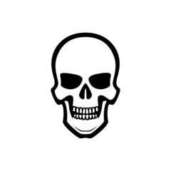 skull vector design for logo icon