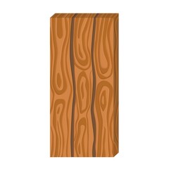 plank signage, wooden plank dark brown isolated on white, empty planks wood, wood plank cartoon style