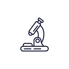 Microscope icons  symbol vector elements for infographic web