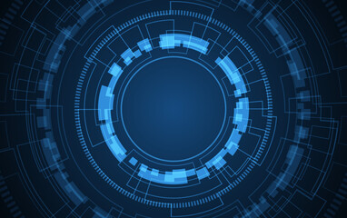 Abstract hi tech. Abstract digital background with technology. Vector abstract technology.