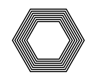 Geometric pattern of black parallel lines on a white background. Modern black and white striped vector background