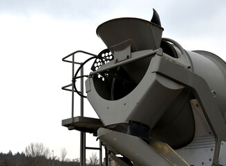 concrete mixer hopper, used to fill the mixer drum and to tilt the contents out. sophisticated...