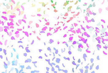 Light multicolor, rainbow vector background with abstract forms.