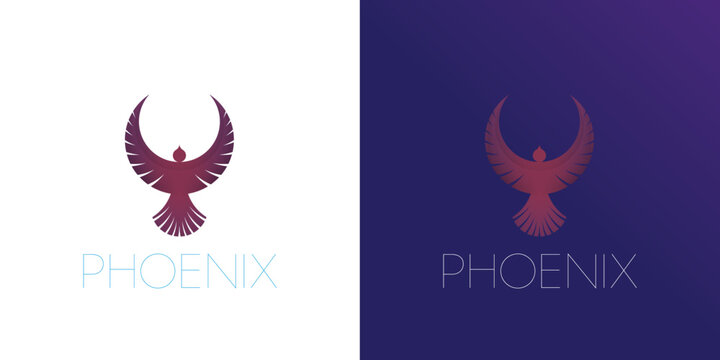 phoenix logo, for corporate and organizations, with a modern and minimal look 