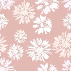 Muurstickers Pastel Naadloze patroon met lichte prints van pastelkleuren, roze achtergrond, voor kleding, papier, materiaal, uitnodigingen, wenskaarten, vakantie, ansichtkaarten, frames, wallpapers