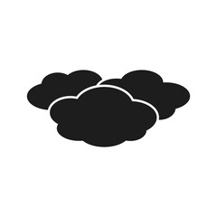 Clouds icon. Vector. Flat design.