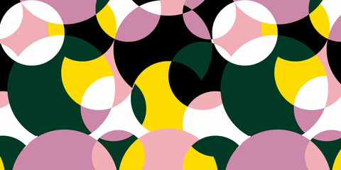 Geometric multicolor seamless pattern, hand drawn illustration