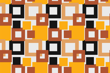 Geometric multicolor seamless pattern, hand drawn illustration