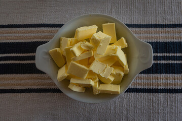 Shortbread making with lots of butter