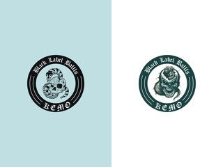 human skull with snake, upside contour line drawing in black and white vector format for dark fantasy art and gothic apparel design