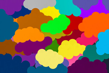 Colorful striped pattern. Wavy stylish abstract background.