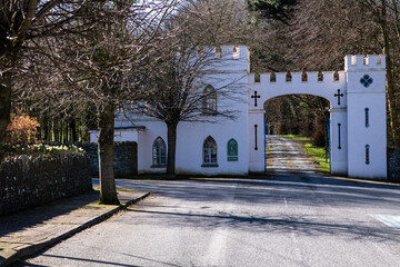 Glin village in county Limerick,Ireland,March 18,2022