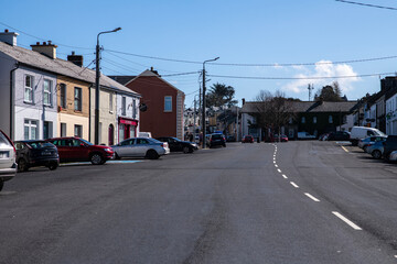 Glin village in county Limerick,Ireland,March 18,2022
