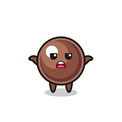 tapioca pearl mascot character saying I do not know