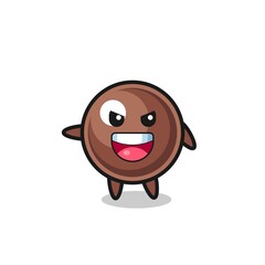 tapioca pearl cartoon with very excited pose