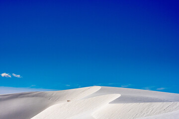 Winding Curves On Top of White Sand Dunes