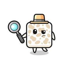 tempeh detective character is analyzing a case