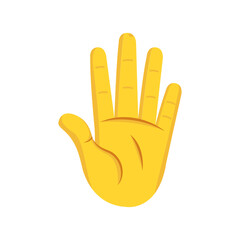 Isolated hand cartoon icon doing a gesture Vector illustration