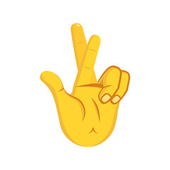 Isolated hand cartoon icon doing a gesture Vector illustration