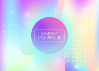 Geometric Pattern. Light Multicolor Template. Round Layout. Summ