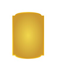 gold frame template vector design