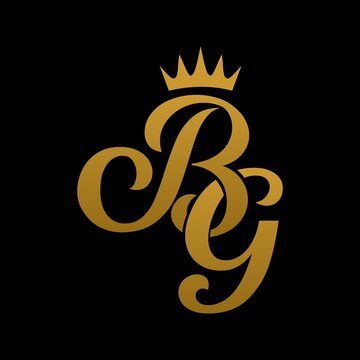 gold letter BG logo
