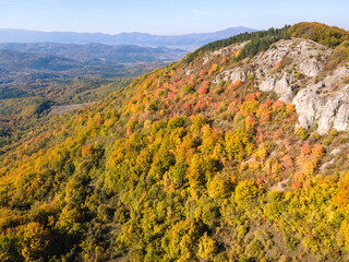 Autumn Landscape of Erul mountain near Kamenititsa peak, Bulgaria