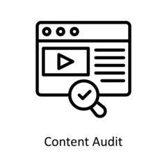 Content Audit Vector Outline icons for your digital or print projects.