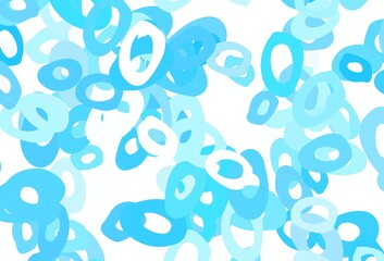 Light Blue, Green vector background with bubbles.