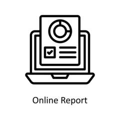 Online Report Vector Outline icons for your digital or print projects.