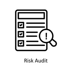Risk Audit Vector Outline icons for your digital or print projects.